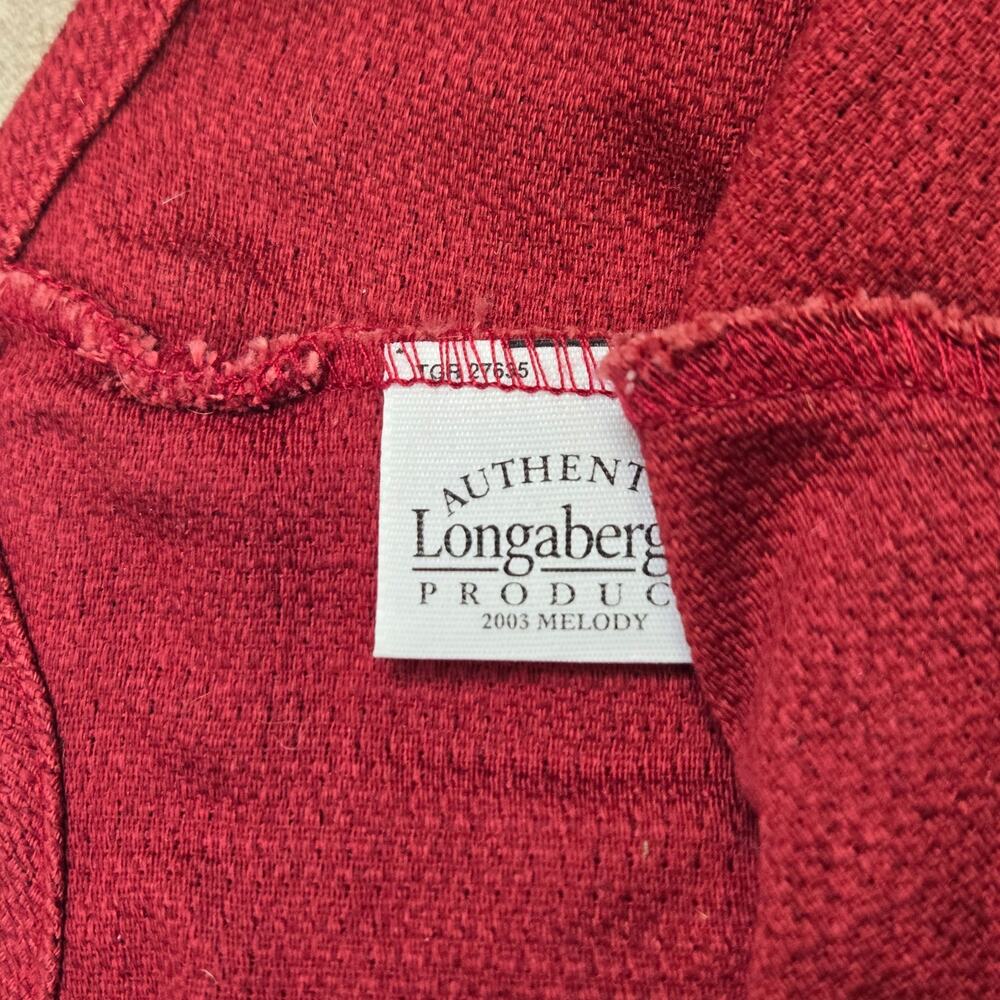 Longaberger 2003 Melody Liner Paprika Red